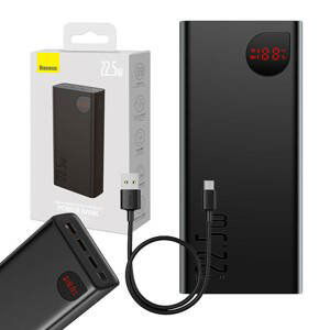 Powerbanka Baseus Adaman, 40000mAh, 3xUSB, USB-C 22,5W (černá)