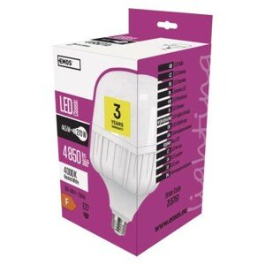 EMOS Lighting LED žiarovka Classic T140 / E27 / 44,5 W (270 W) / 4 850 lm / neutrálna biela