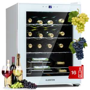 Klarstein Shiraz 16 Quartz, vinotéka, 42 l, 160 W, 5-18°C, dotykový ovládací panel