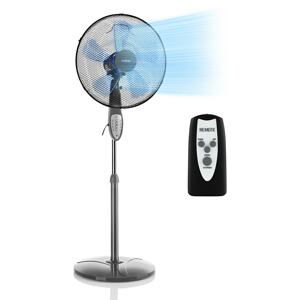 Klarstein Summerjam, stojanový ventilátor, 41 cm, 50 W, 3 stupne rýchlosti, diaľkový ovládač, šedý