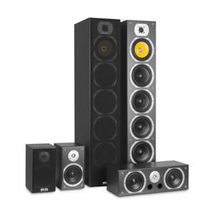 Auna V9B, priestorové (surround) reproduktory, set 5 boxov, 440W RMS, čierne