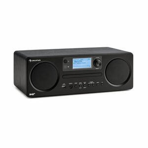 Auna Worldwide CD, internetové rádio, Spotify Connect, ovládanie cez aplikáciu, bluetooth, čierne