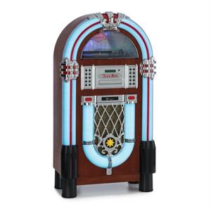 Auna Graceland DAB, jukebox, BT, CD, vinyl, DAB+/FM, USB, SD, AUX vstup, LED svetlo