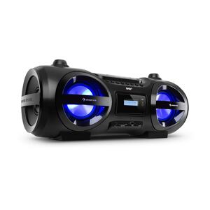 Auna Soundblaster, DAB, Boombox, Bluetooth, CD/MP3/USB/AUX, DAB+/UKW, LED, 50Wmax.