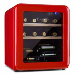 Klarstein Vinetage 12, vinotéka, chladnička na nápoje, 46 l, 4-22°C, retro dizajn
