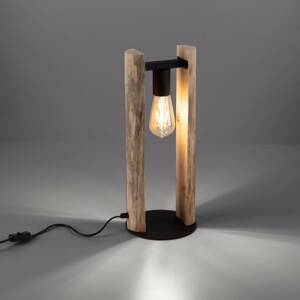 Stolová lampa Log z dreva