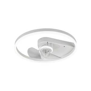 Stropný ventilátor Starluna LED Varyk, biely, tichý, Ø 50 cm