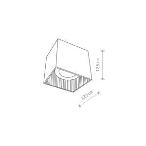 Downlight Groove v štvorcovom tvare 1-pl. čierna