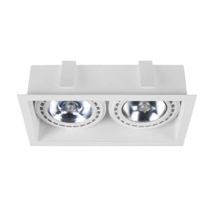 Zapustené Downlight Mod II, 2-plameňové, biela