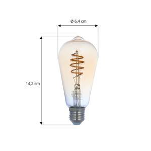 Prios LED žiarovka E27 ST64, 4,9 W WLAN jantárová