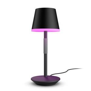Philips Hue Go stolová LED lampa + tienidlo čierna