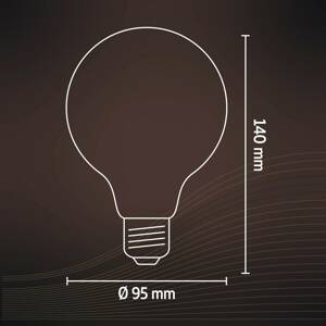 Calex E27 G95 3,8W LED filament flex 821 zlatá