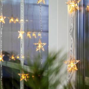 Svetelný LED záves Star Curtain, 30-plameňový