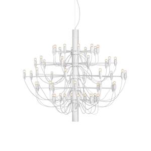 FLOS 2097/50 LED luster, číra, biela