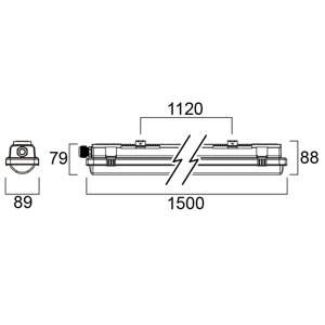 Sylvania Resisto svietidlo 1500 IP66 4 000 K 30 W