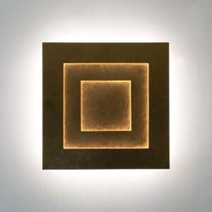 Nástenné LED svetlo Masaccio Quadrato, zlatá