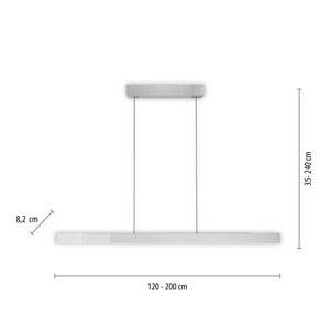 PURE Moto-Rise LED svietidlo s CCT, strieborná