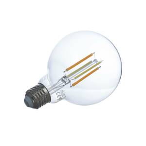 Prios LED filament E27 G95 7W WLAN číra 3ks