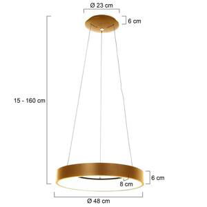 LED závesné svietidlo Ringlede, Ø 48 cm, zlatá