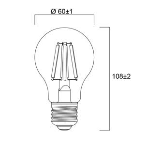 Sylvania E27 filament LED 2,3W 2 700K 485 lm