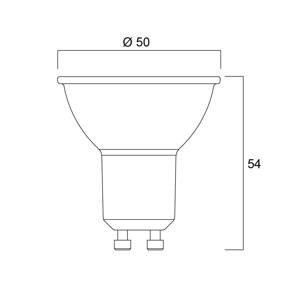 Sylvania LED reflektor GU10 2,2W 3 000K 350 lm dim