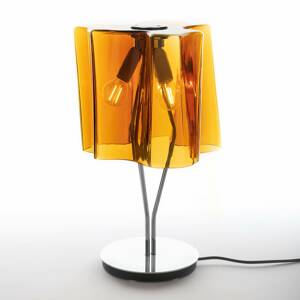 Stolná lampa Artemide Logico 44 cm tabak/chróm