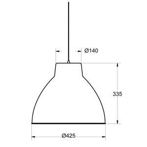 Aluminor S2089 závesná lampa v priemyselnom štýle