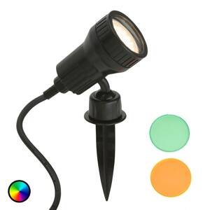 LED svetlo s hrotom do zeme Terra farebný filter