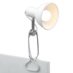 Upínacia lampa 2790 s kovovým tienidlom, biela