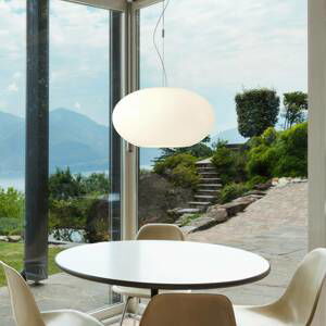 Casablanca Aih – závesná lampa 38 cm biela matná