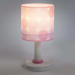 Colors – bodkovaná stolná lampa v ružovej farbe