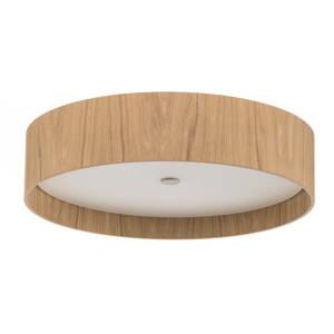 Okrúhle stropné LED Lara wood biely dub 55 cm