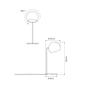 Nyta Tilt Globe stolová lampa, biela