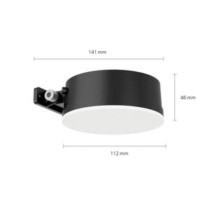 Philips LED solárne nástenné svetlo Vynce, Ø hlavy 11,2 cm