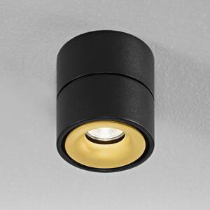 Egger Clippo stropné LED, čierno-zlaté, 3 000 K