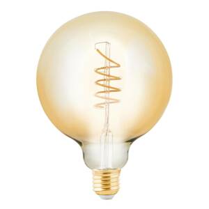 LED žiarovka Globe E27 4W jantár Ø 12,5 cm