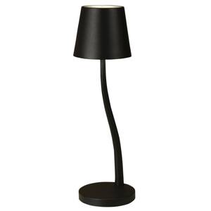 Stolová LED lampa Judy, batéria, IP54, čierna