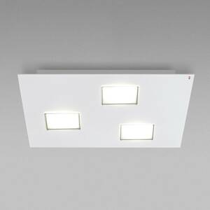 Fabbian Quarter biele stropné LED svetlo 3-pl.