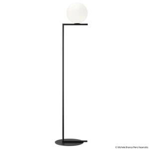 FLOS IC F1 stojaca lampa čierna priemer 20 cm