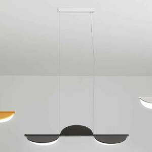 FLOS Almendra Linear LED svietidlo 3pl antracitová