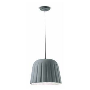 Závesná lampa Madame Gres keramika výška 30cm sivá