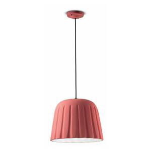 Závesná lampa Madame Gres keramika 30 cm, ružová