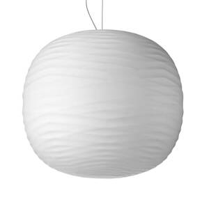 Foscarini Gem E27 závesné LED svietidlo zo skla