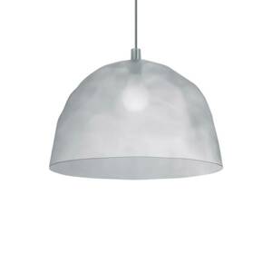 Foscarini Bump závesná lampa biela s efektom mrazu