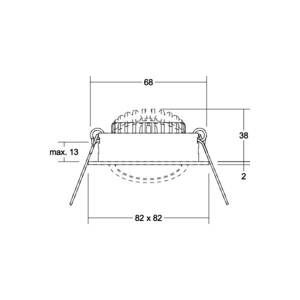 BRUMBERG BB05 LED bodové zapínanie/vypínanie pripojovacej skrinky