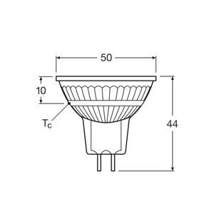 OSRAM LED reflektor, GU5.3, 2,6 W, 12 V, 2 700 K, 120°