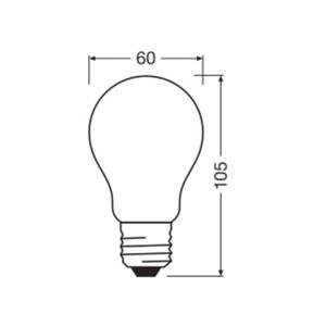 OSRAM LED Classic, matná, E27, 2,2 W, 470 lm, 4 000 K, A40