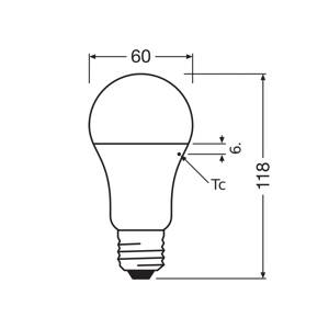 OSRAM LED Classic Star, matná, E27, 10 W, 4 000 K, 1 055 lm