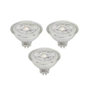 Prios LED reflektor GU5.3 4,9W 500lm 36° číry 840 sada 3 ks