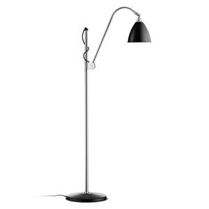 GUBI Bestlite BL3 stojaca lampa Ø16cm chróm/čierna